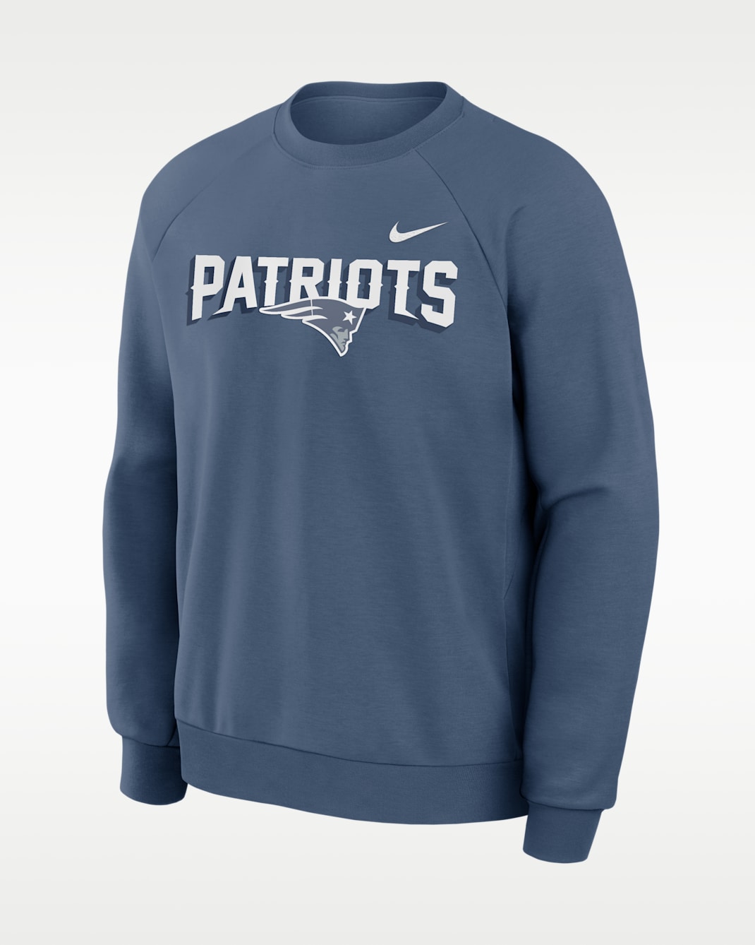 New England Patriots Rivalries Collection Primary Men's Nike Dri-FIT NFL Pullover Crew - Blue