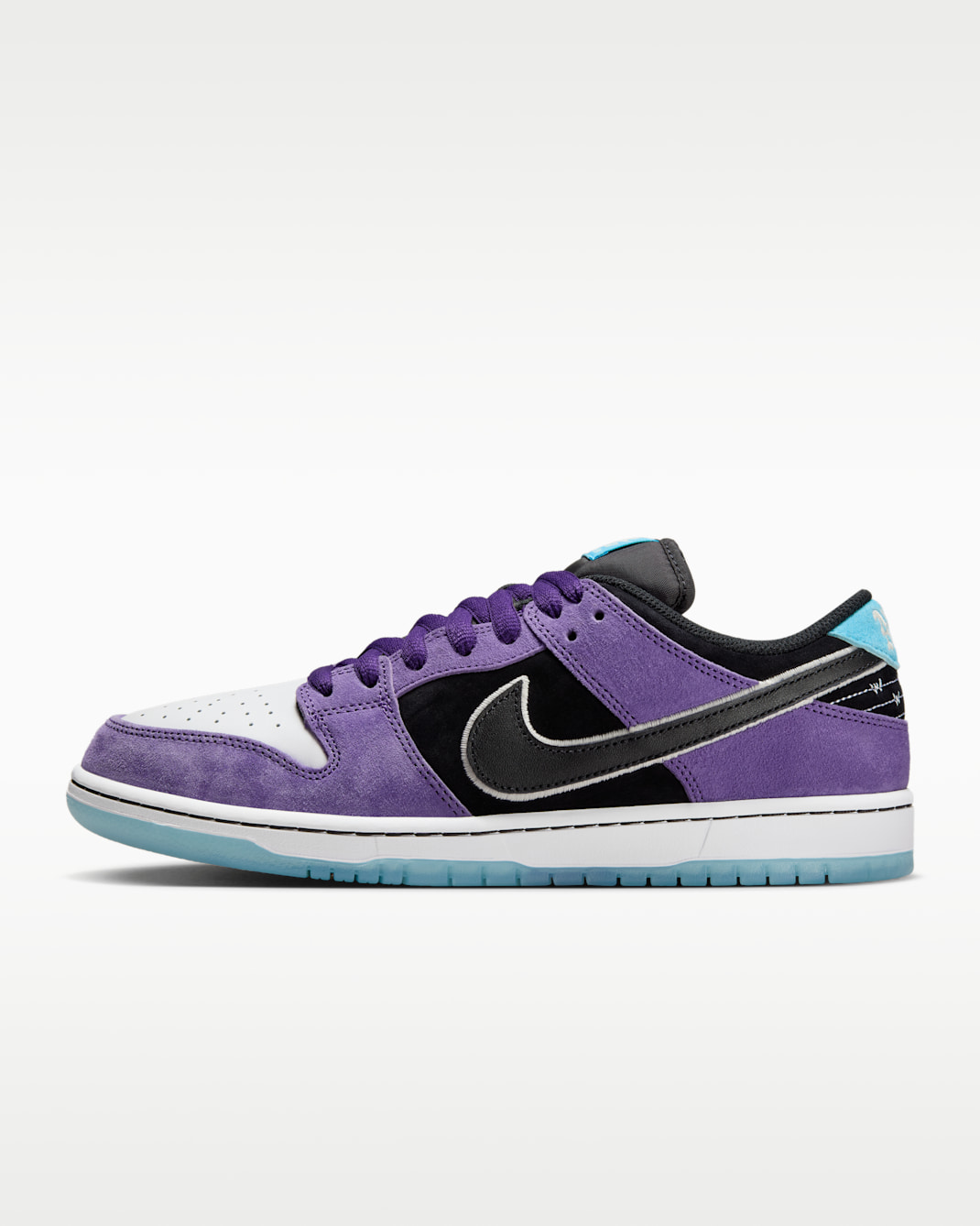 Nike SB Dunk Low Pro Skate Shoes - Court Purple/White/Lagoon Pulse/Black