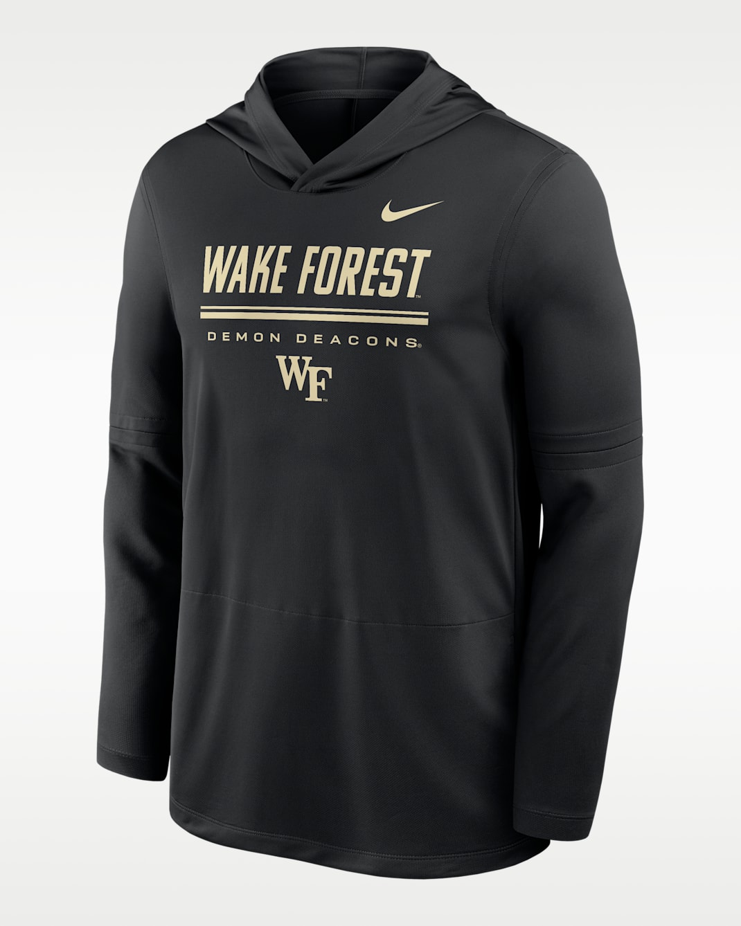 Sudadera con gorro Dri-FIT ligera para hombre Nike College (Wake Forest) - Negro