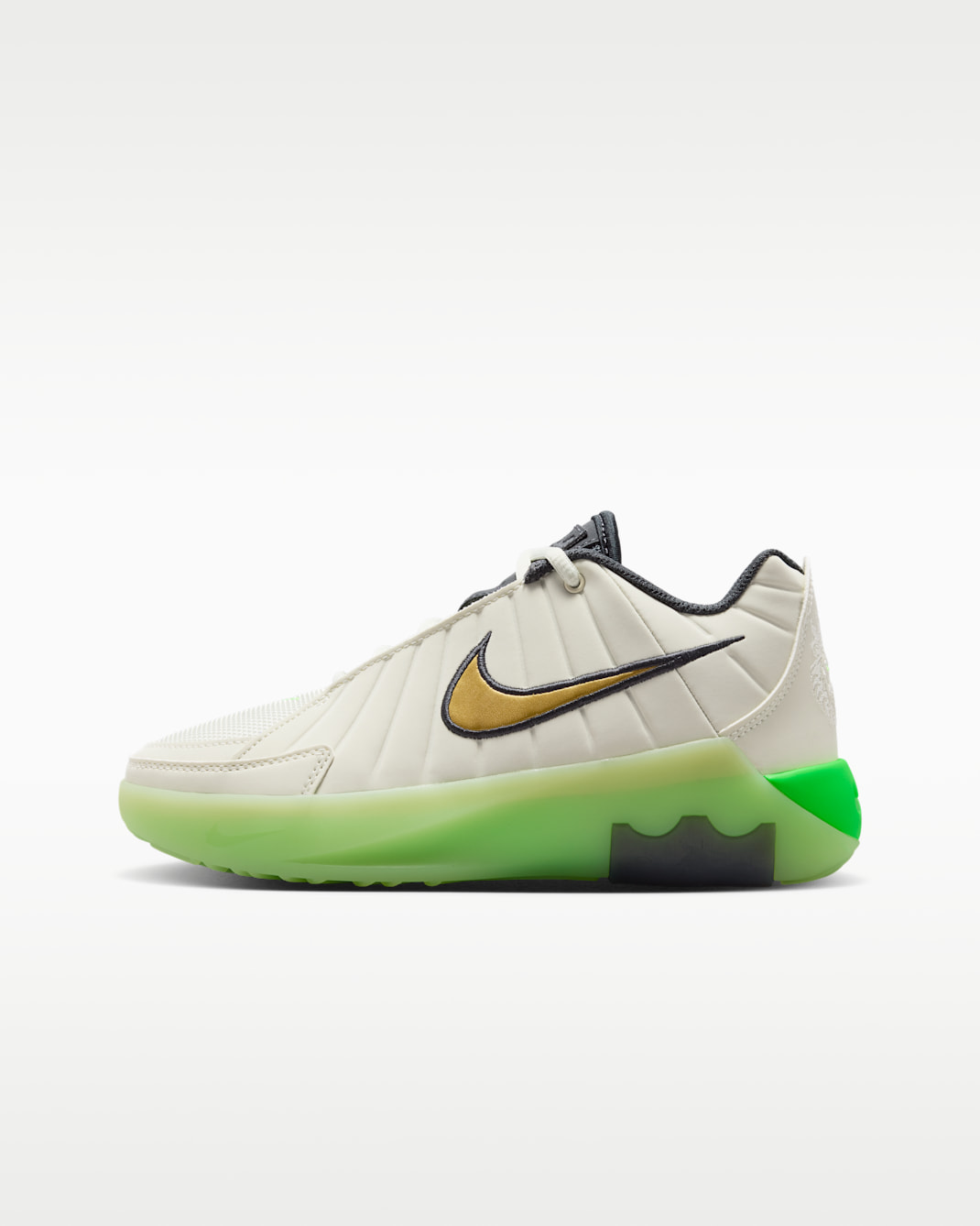 LeBron Witness 9 Big Kids' Basketball Shoes - Sea Glass/Light Liquid Lime/Off Noir/Metallic Gold