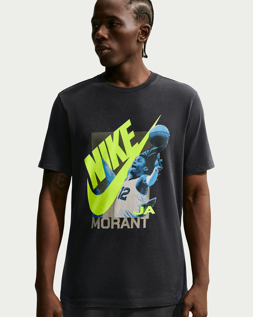 T-shirt de basquetebol Ja para homem - Preto