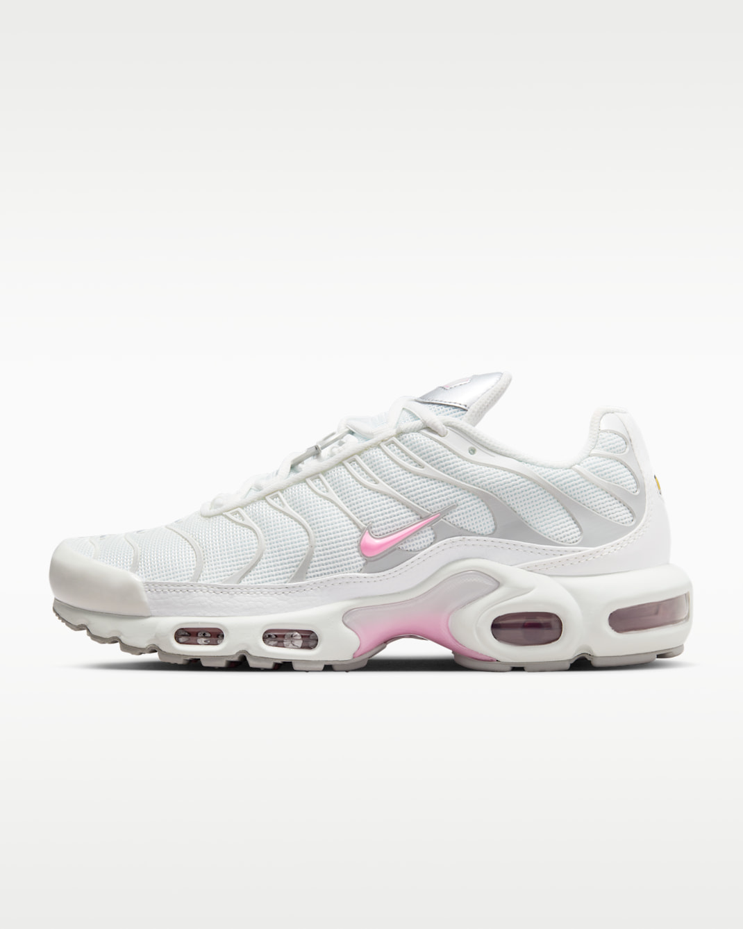 Nike Air Max Plus Kadın Ayakkabısı - Summit White/Grey Fog/Metallic Silver/Pink Rise