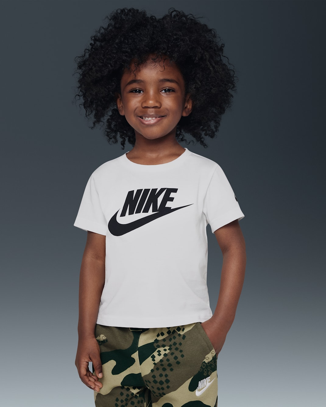 Nike Futura Toddler Evergreen T-Shirt - White