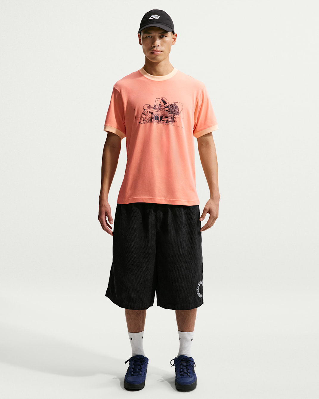 Nike SB Corduroy Skate Shorts - Black/White