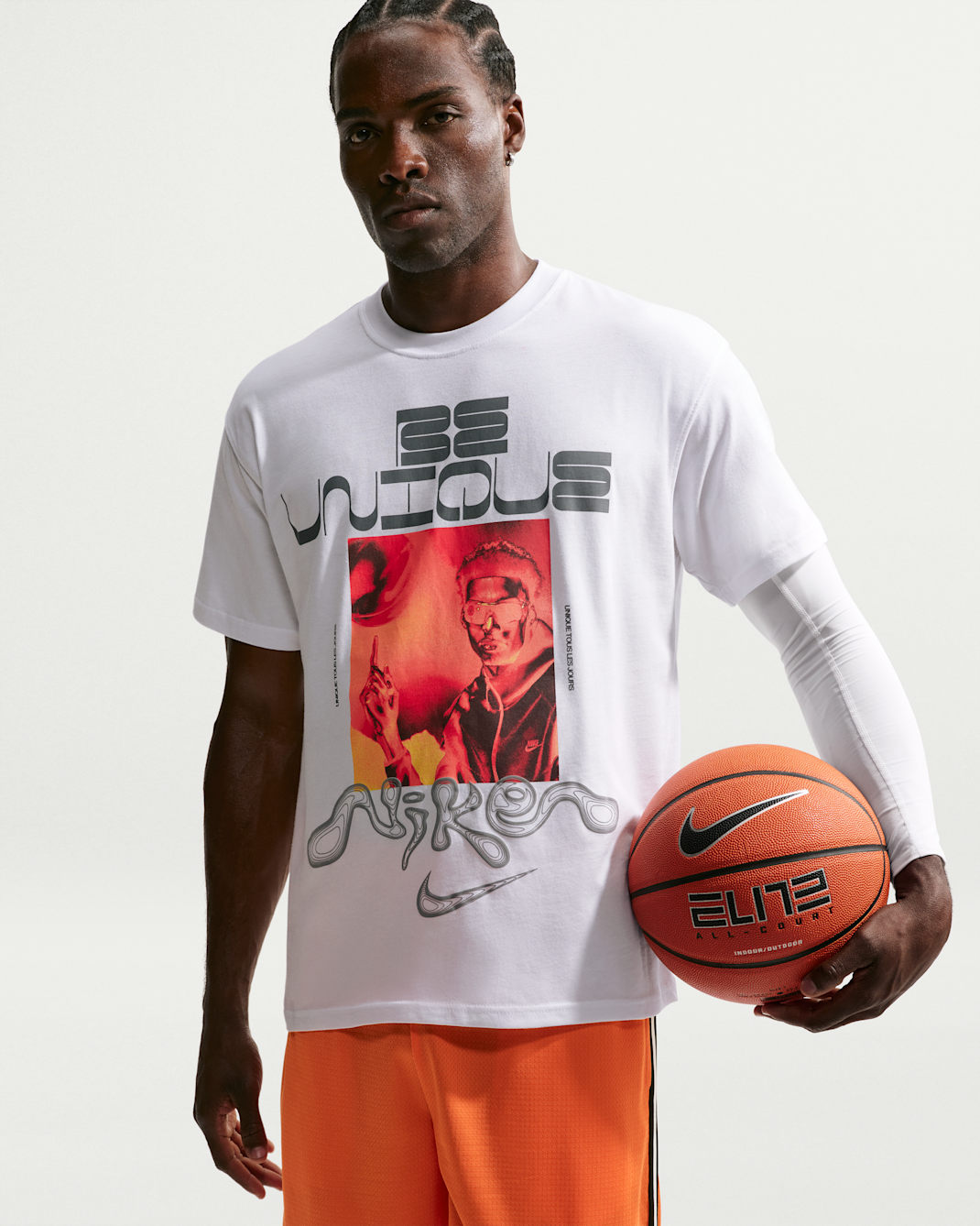 T-shirt de basket Victor Wembanyama pour homme - Blanc