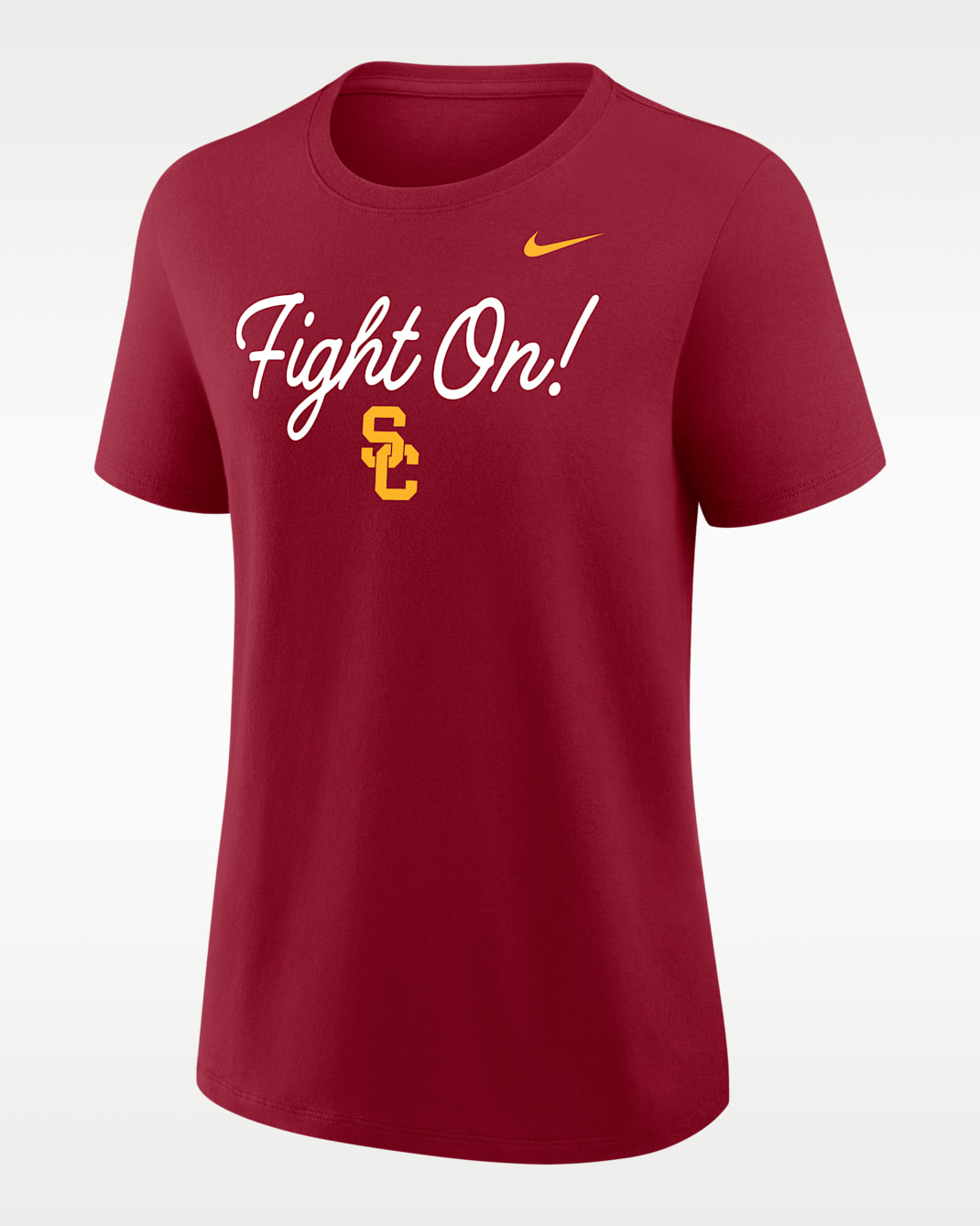 USC Script Mantra Logo Women's Nike College T-Shirt - Crimson