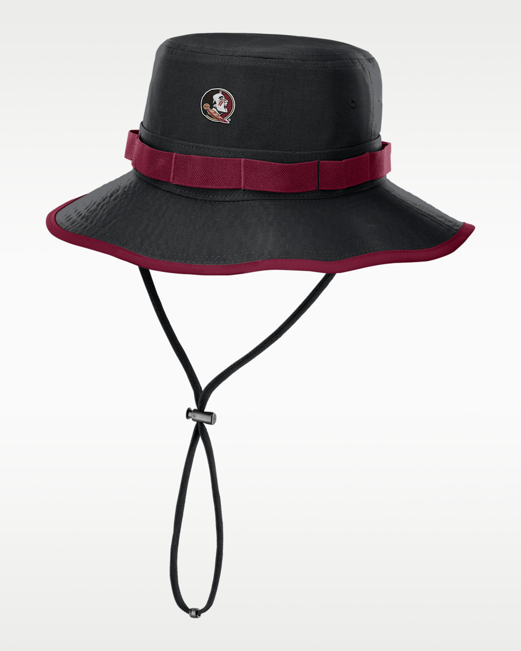 Florida State Sideline Apex Boonie Men's Nike Dri-FIT College Bucket Hat - Black/Garnet