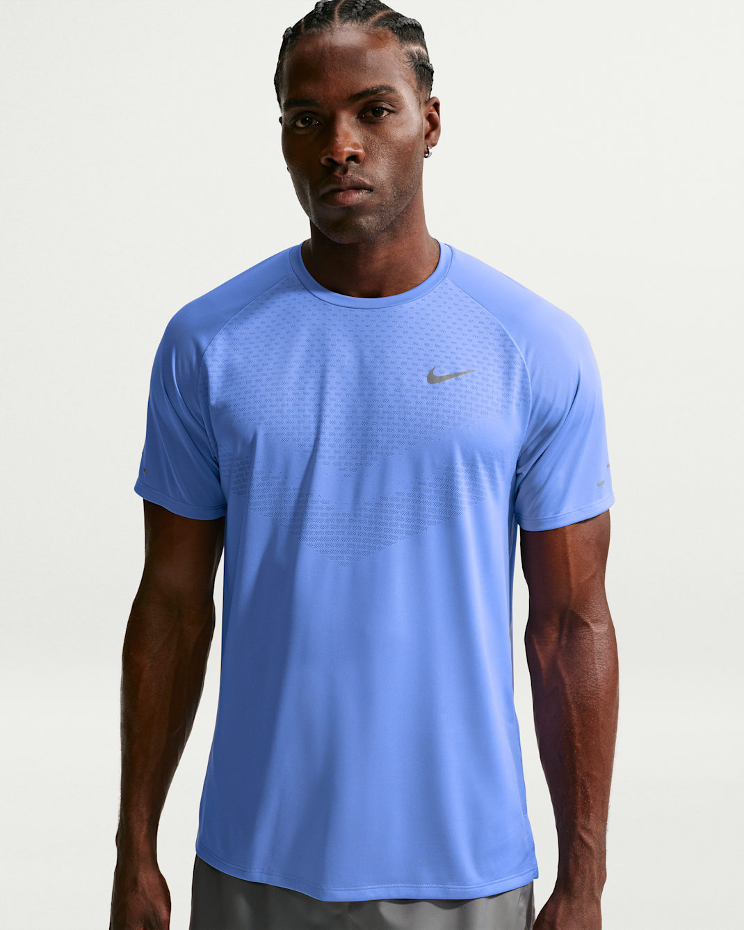 Męska koszulka z krótkim rękawem do biegania Dri-FIT ADV Nike Stride - Royal Pulse