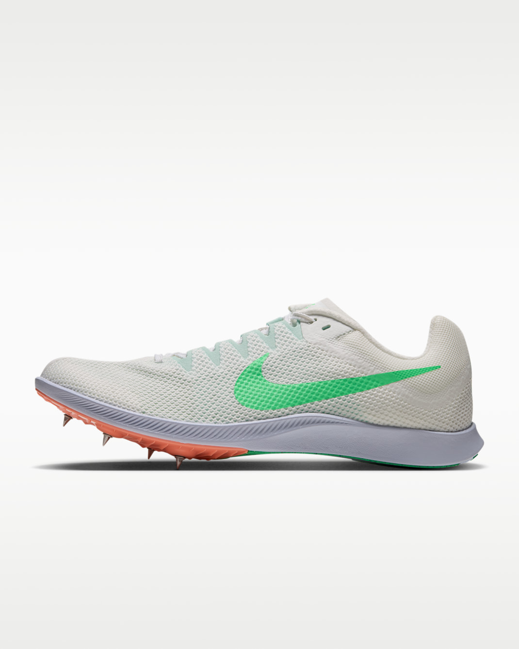 Tretry Nike Zoom Rival Distance na lehkou atletiku a dlouhé tratě - Summit White/Palest Purple/Atomic Pink/Electro Green