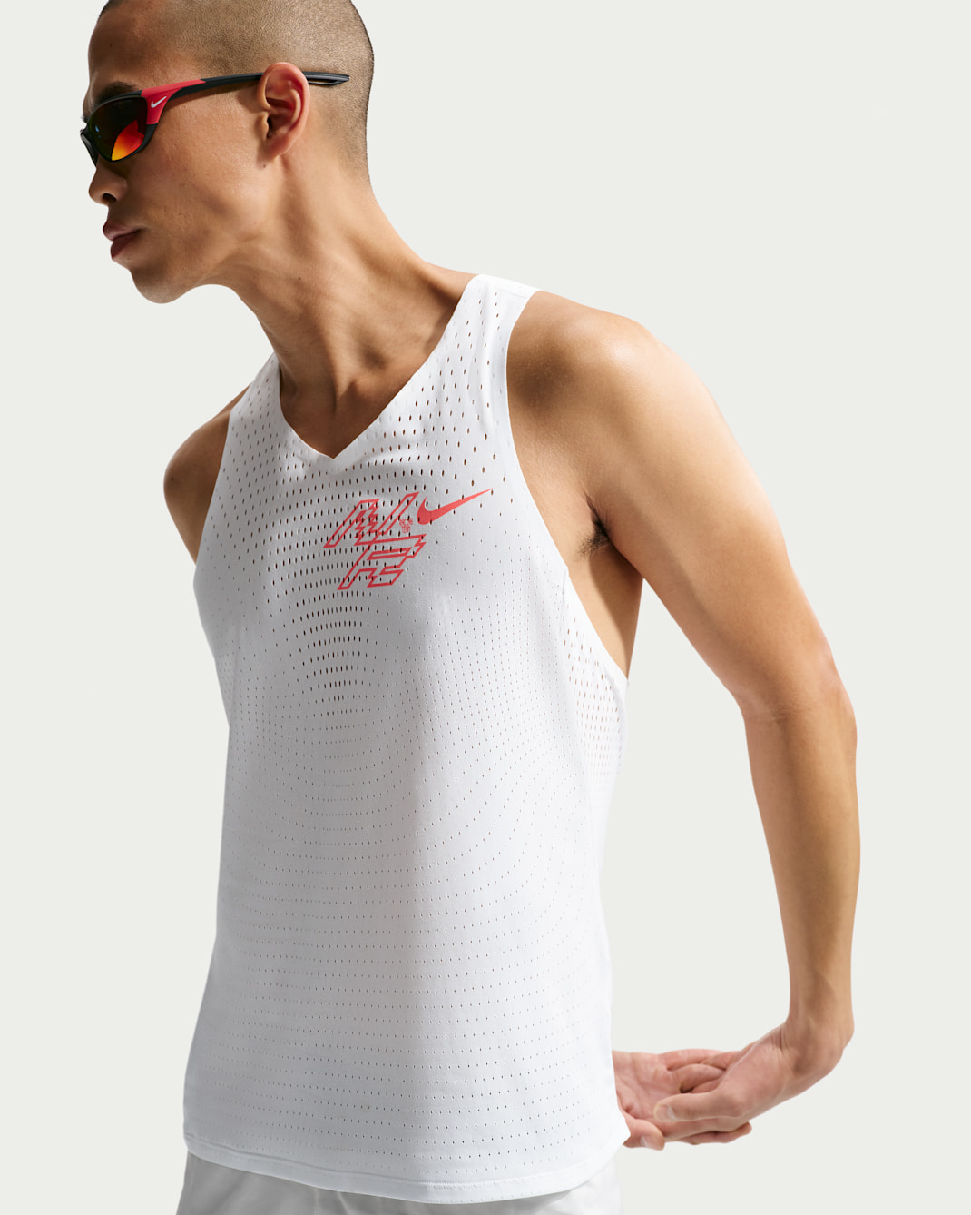 Nike AeroSwift Men's Dri-FIT ADV Running Vest - Summit White