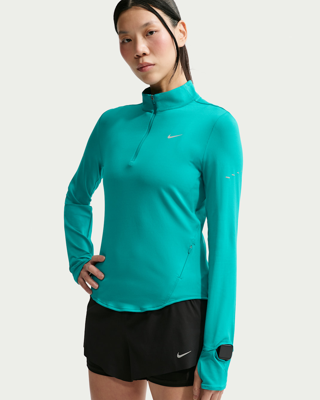 Nike Swift Women's Dri-FIT UV 1/4-Zip Running Top - Energy