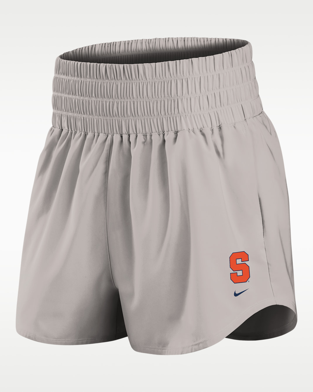 Syracuse Primary Logo One Women's Nike Dri-FIT College Shorts - Light Iron Ore