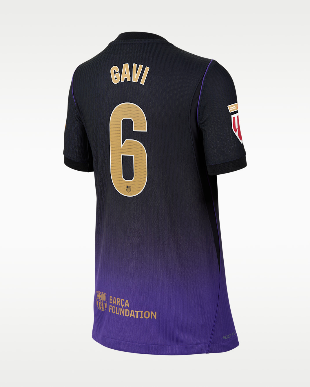 Gavi Barcelona 2026/27 Match Away Kobe Men's Nike Aero-FIT Soccer Jersey - Purple