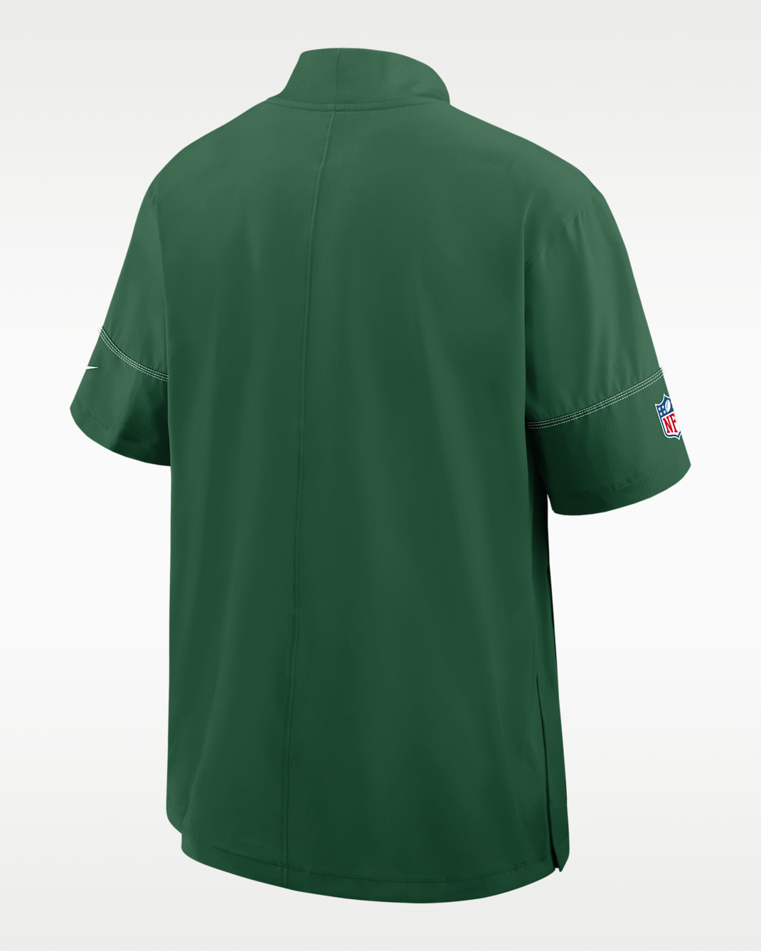 New York Jets Sideline Coach Men's Nike NFL 1/2-Zip Short-Sleeve Hooded Jacket