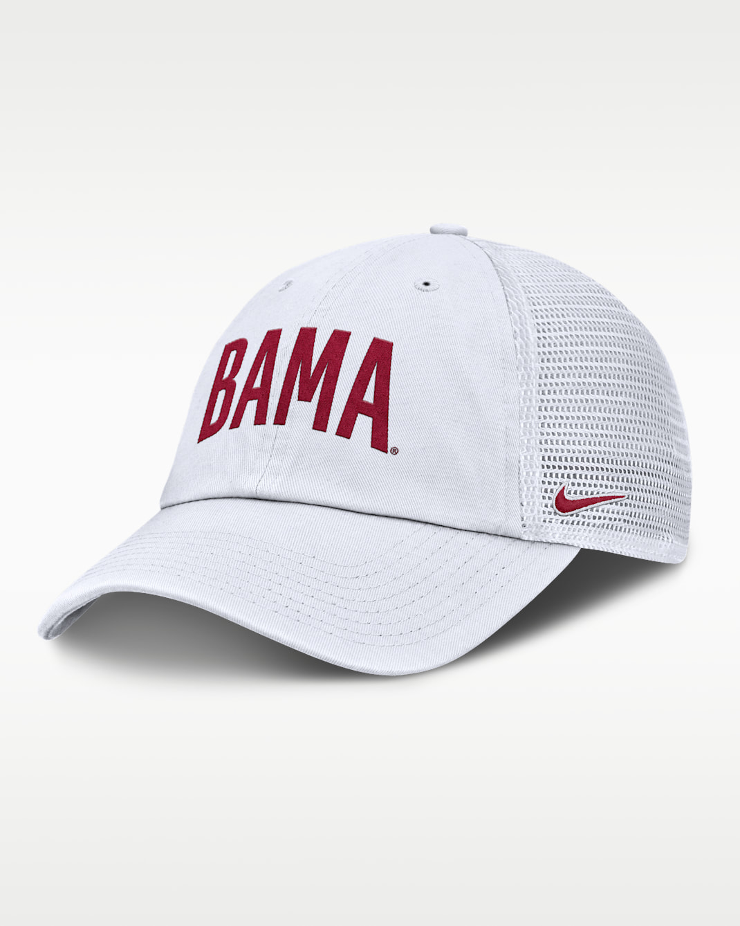 Alabama Primetime Campus Club Men's Nike College Trucker Adjustable Hat - White