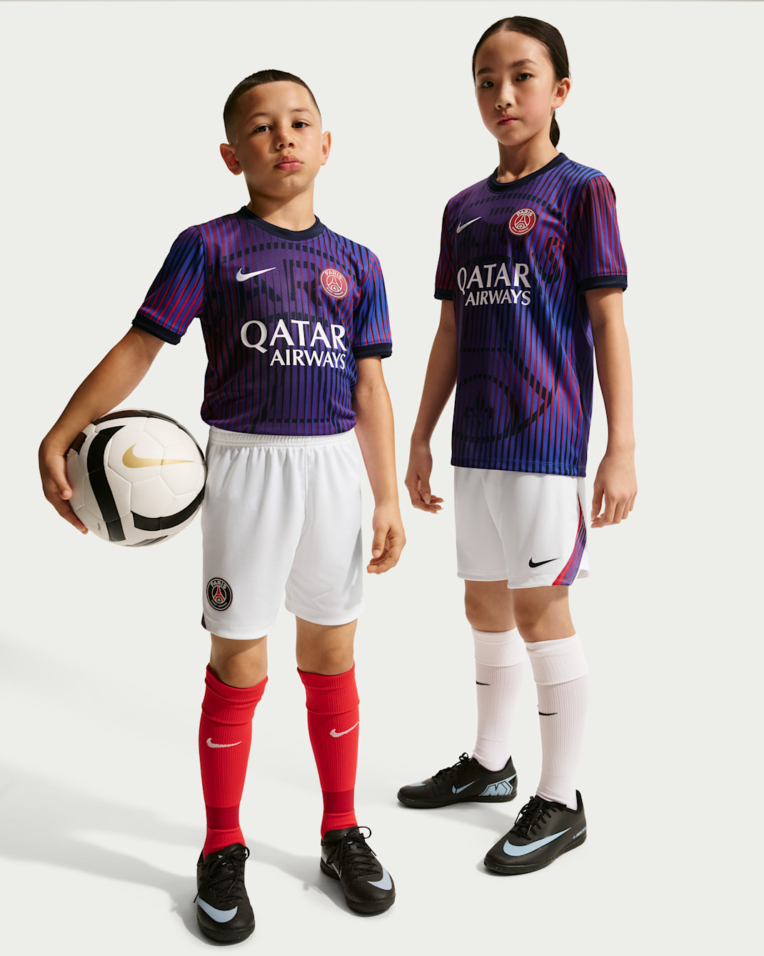 Segona equipació Stadium París Saint-Germain 2026/27 Pantalons curts de futbol Replica Nike Dri-FIT - Nen/a - Blanc/College Navy