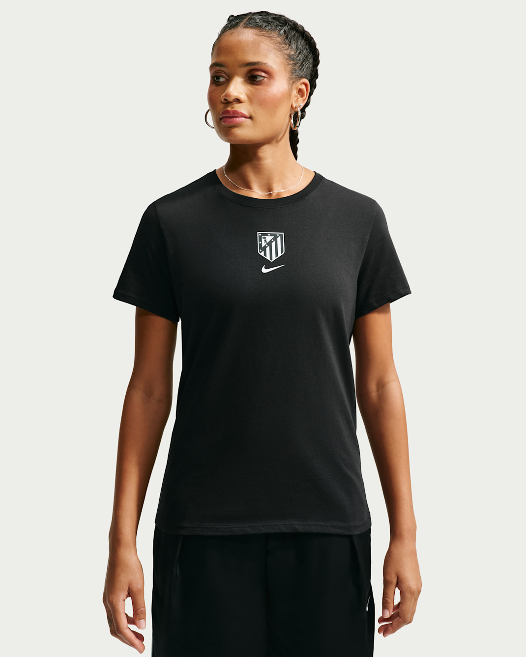 T-shirt Atlético de Madrid Nike Football för kvinnor - Svart