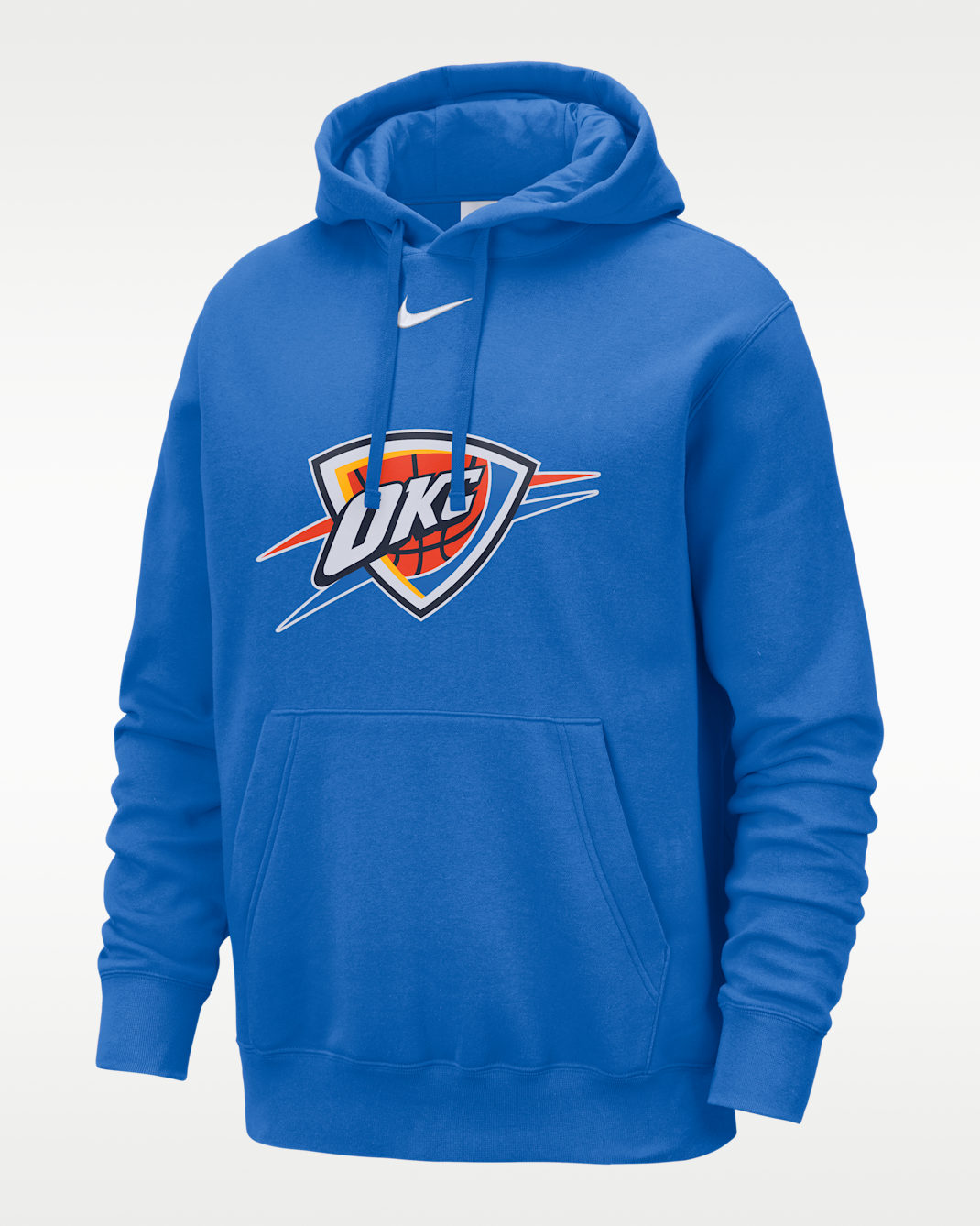 Oklahoma City Thunder Club Nike NBA Kapüşonlu Erkek Sweatshirt'ü - Signal Blue/Beyaz