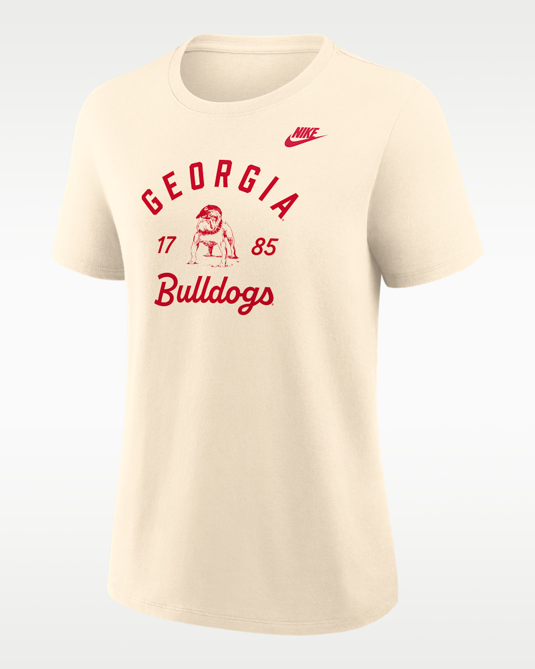 Georgia Legacy Team Name Women's Nike College T-Shirt - Natural