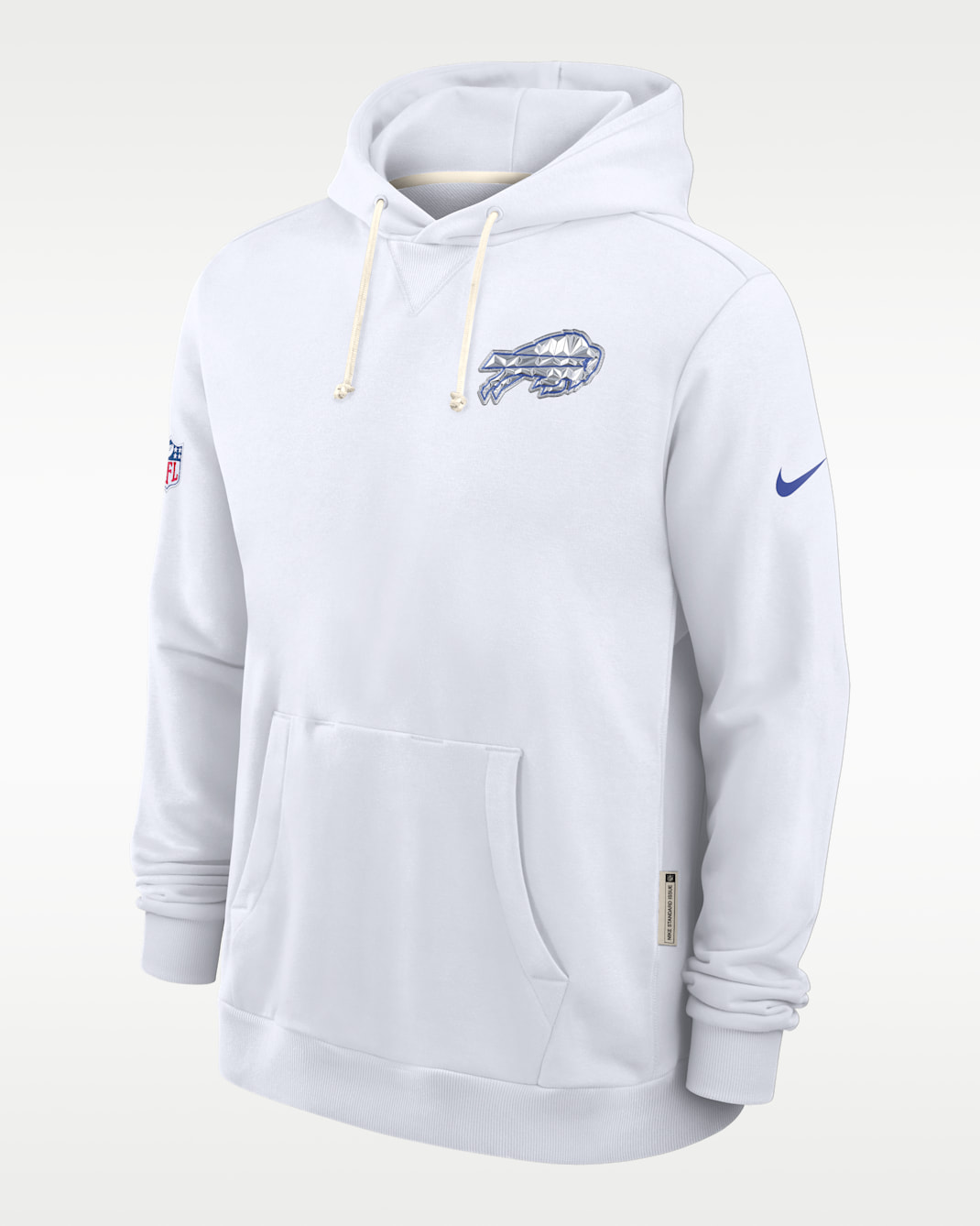 Sudadera con gorro sin cierre Nike Dri-FIT de la NFL para hombre Buffalo Bills Rivalries Collection Sideline Victory - Blanco