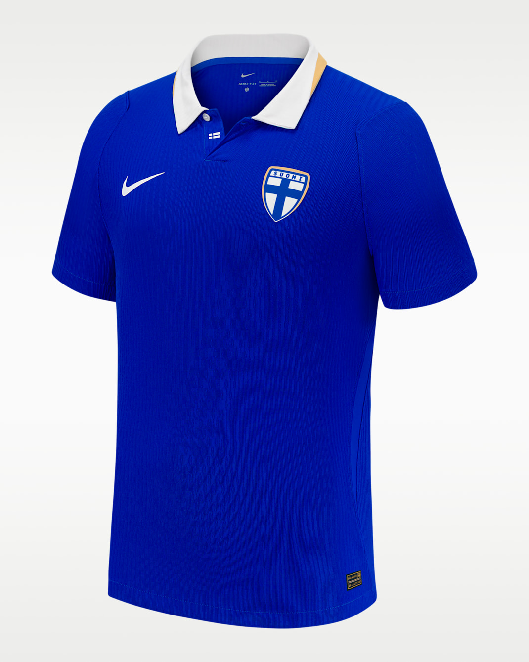Maillot de foot Authentic Nike Aero-FIT Finlande 2026 Match Extérieur pour homme - Hyper Blue/Blanc