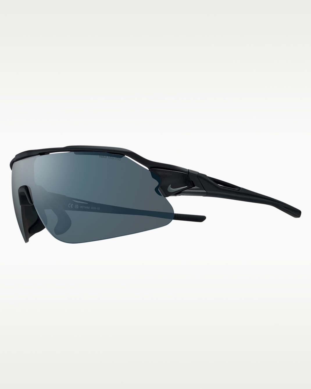 Nike Flyfree Shield Polarized Sunglasses - Black/Grey/Volt