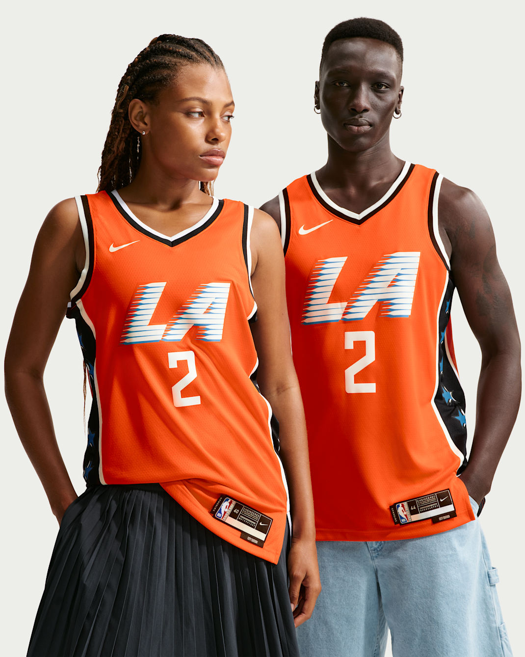 Jersey Nike Swingman de la NBA para hombre de Kawhi Leonard de Los Angeles Clippers City Edition - Naranja brillante