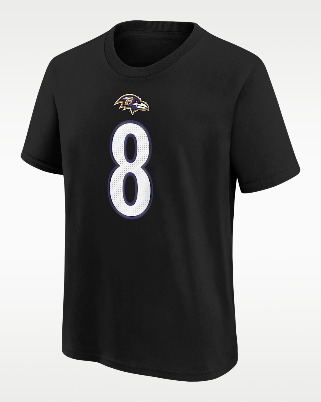 Lamar Jackson Baltimore Ravens Big Kids' Short-Sleeve T-Shirt - Black