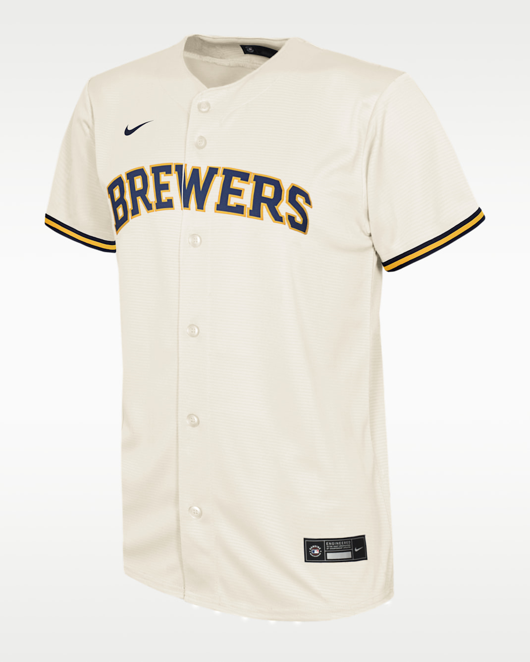 Christian Yelich Milwaukee Brewers Big Kids' Nike MLB Replica Jersey - Cream