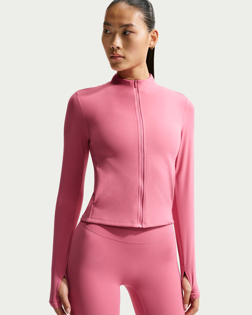 나이키 젠비 여성 드라이 핏 풀집 재킷 - 피어니/화이트