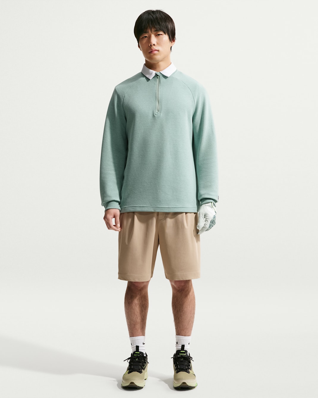 Nike Par Men's Dri-FIT Golf Shorts - Limestone/Black/Limestone