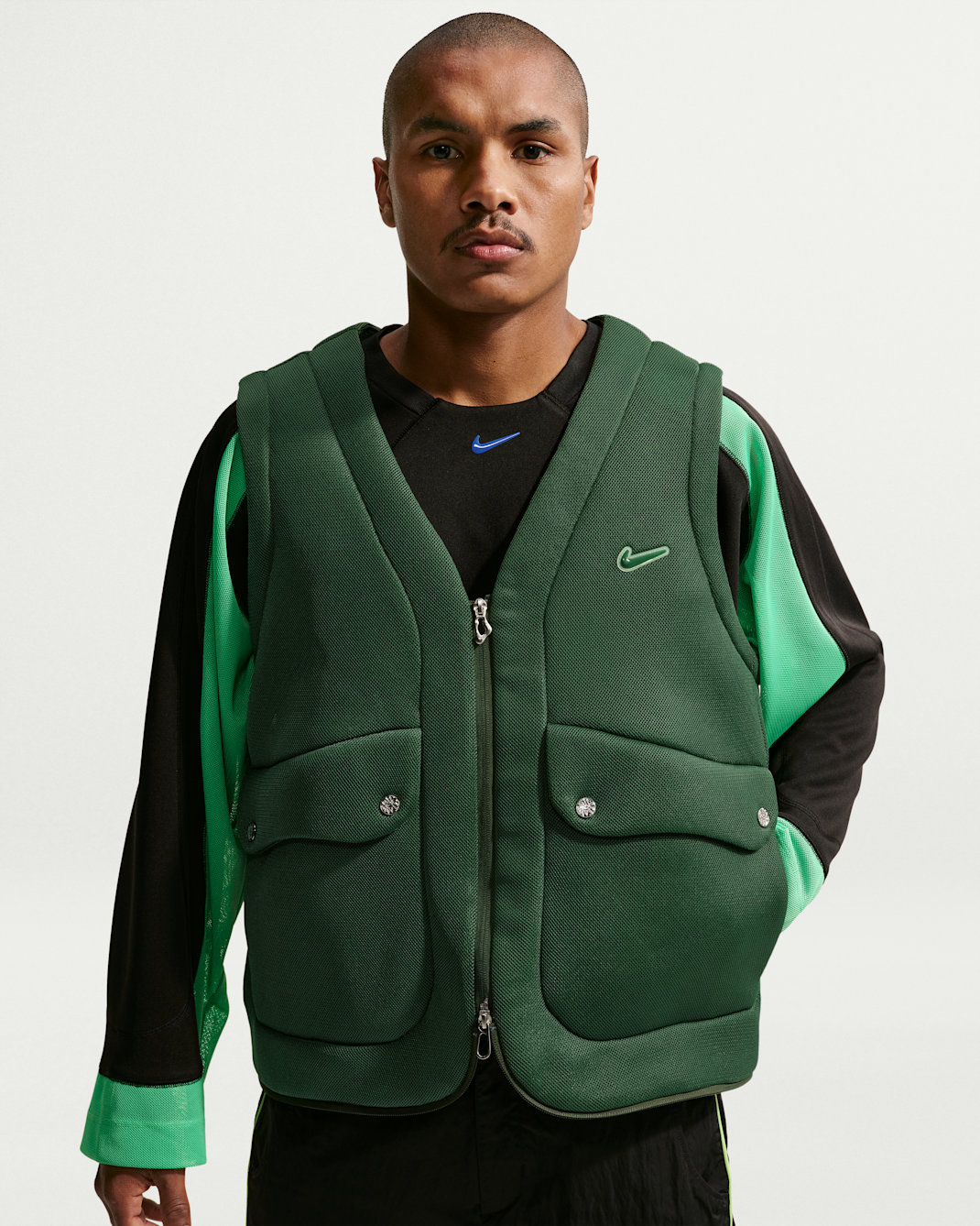 Nike Project F.R.O.G. Chaleco Bubble Pod para hombre - Abeto/Voltio ligero/Abeto