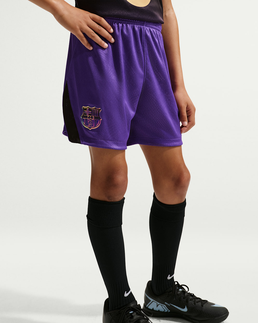 FC Barcelona 2026/27 Stadium Away Big Kids' Kobe Dri-FIT Soccer Replica Shorts