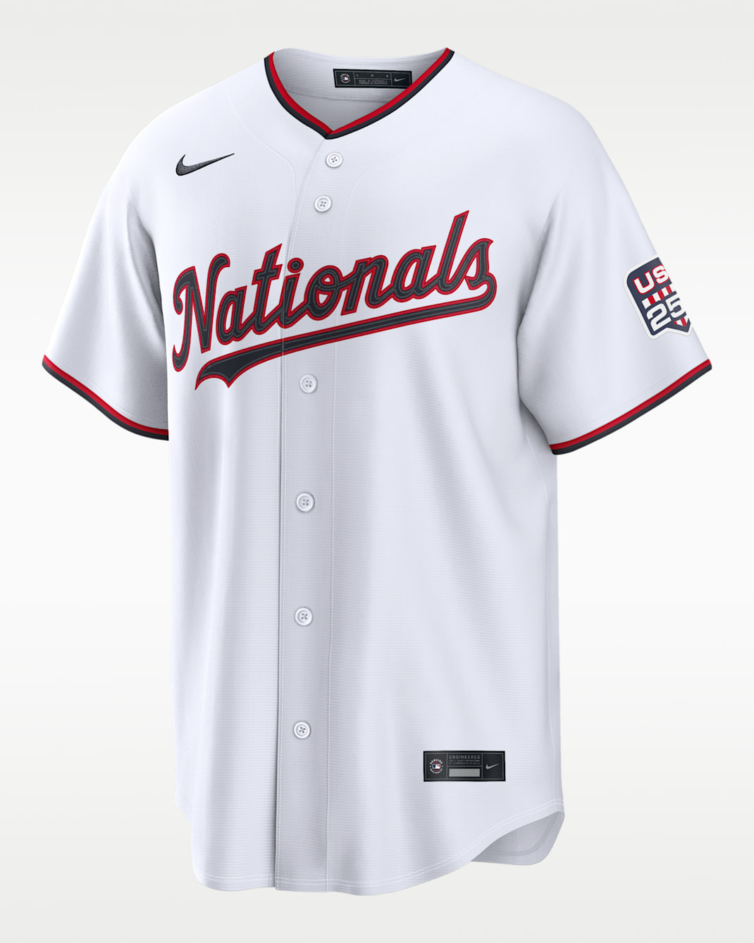 James Wood Washington Nationals USA 250 Men's Nike MLB Stadium Jersey - White
