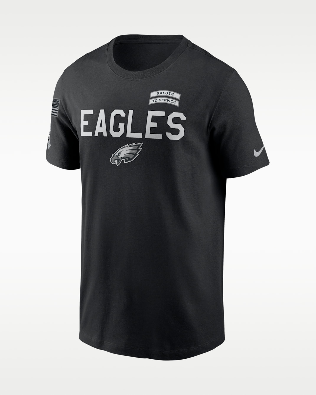 Philadelphia Eagles Salute to Service Sideline Men's Nike Dri-FIT NFL T-Shirt - Black