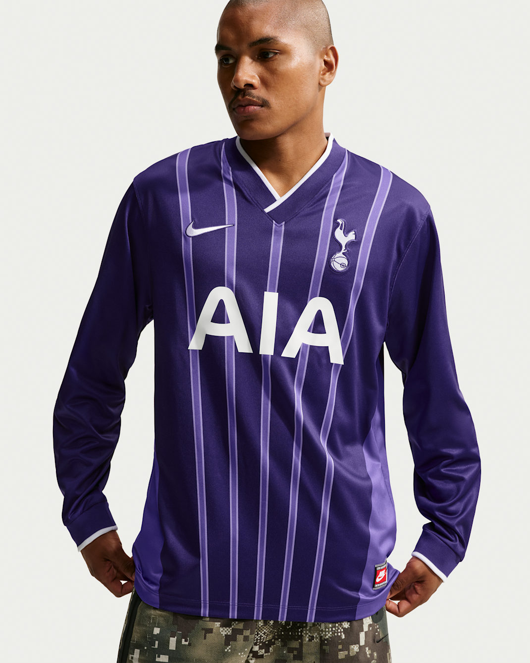 Tottenham Hotspur Energy Third Men's Nike Dri-FIT Football Long-Sleeve Shirt - New Orchid/White/White