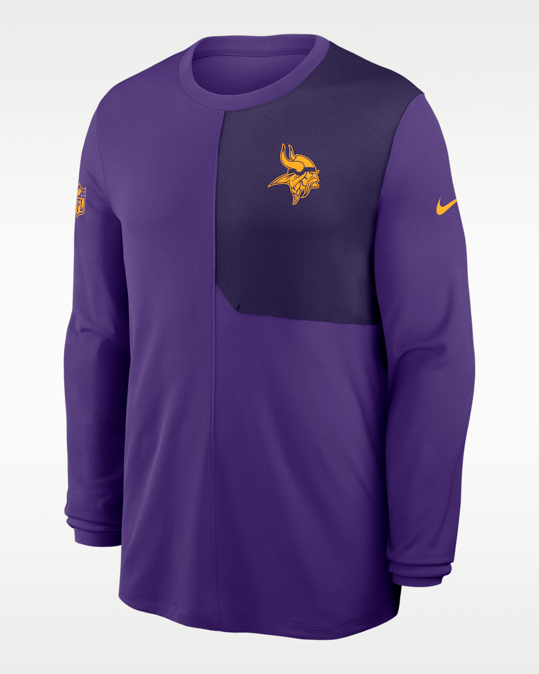 Minnesota Vikings Sideline Coach Men's Nike Dri-FIT NFL Long-Sleeve Top - Purple