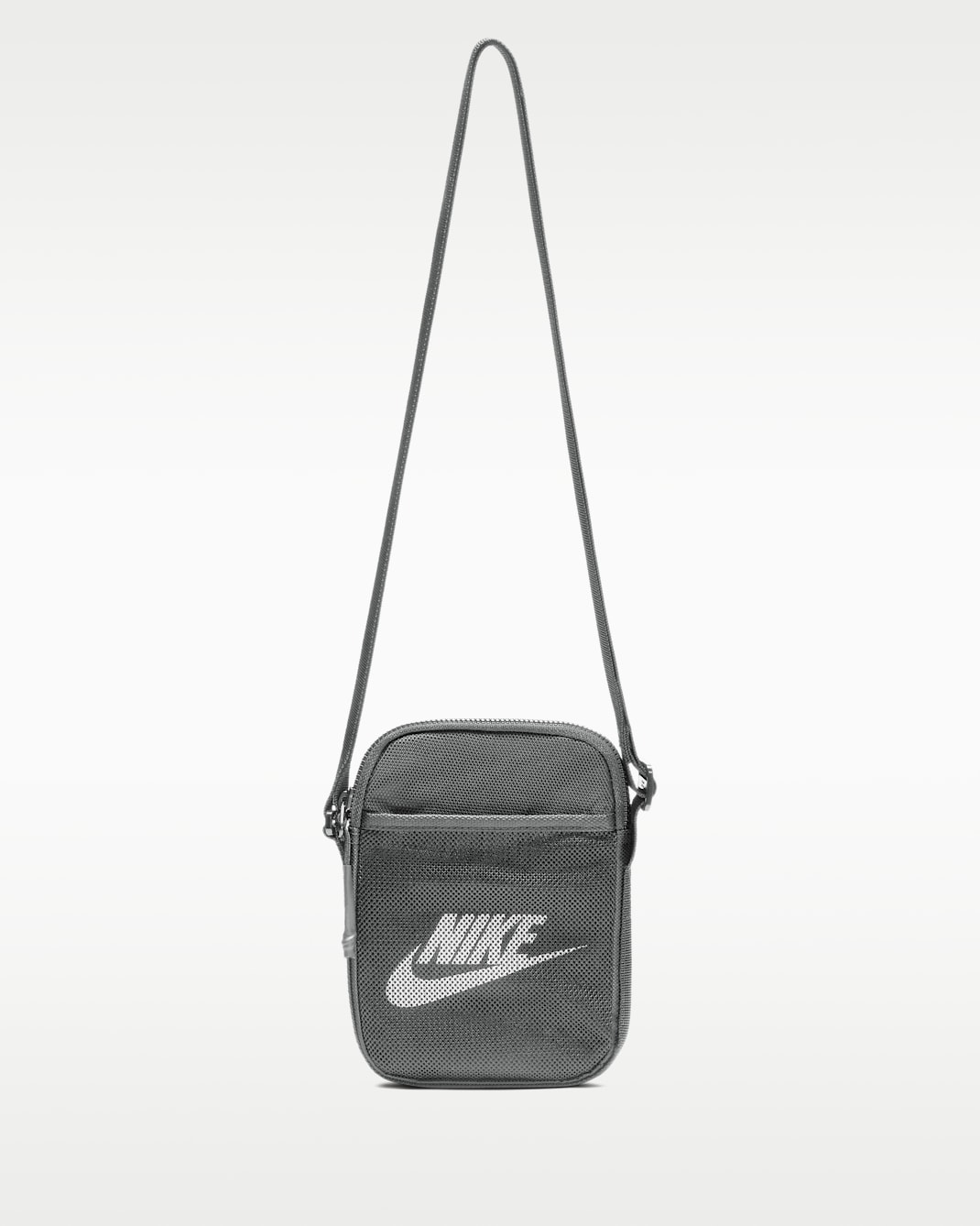 Nike Heritage Cross-Body Bag (Small, 1L) - Particle Grey/Particle Grey/White