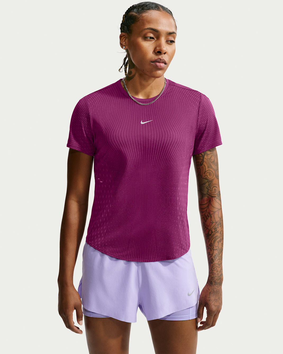 Nike Swift Aero-FIT Women's Short-Sleeve Running Top - True Berry/Violet Dust
