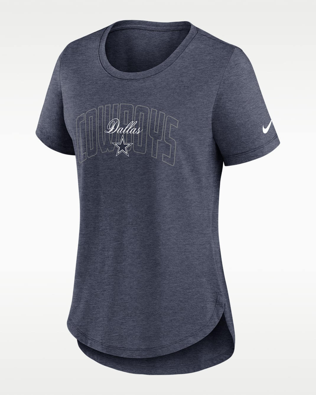 Dallas Cowboys Primetime Backfield Women's Nike NFL T-Shirt - Navy Heather