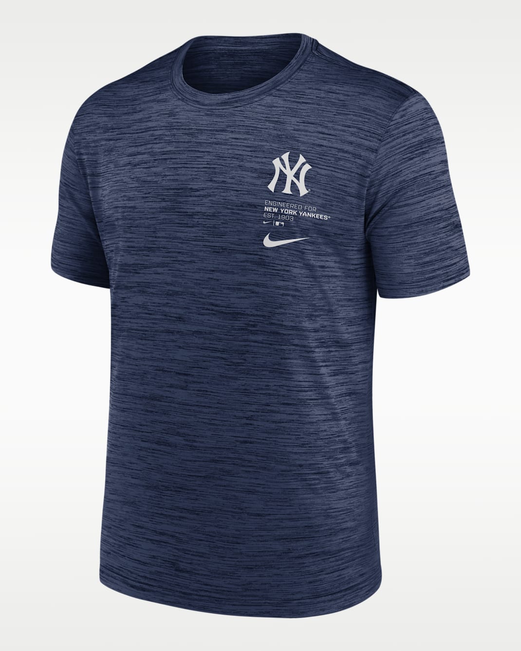 Playera Nike Dri-FIT de la MLB para hombre New New York Yankees Velocity - Azul marino medianoche