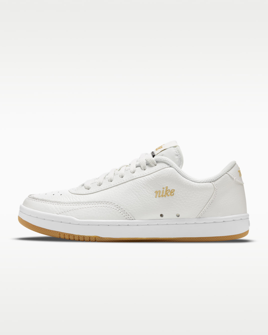 NikeCourt Vintage Premium Women's Shoe - Summit White/White/Gum Light Brown/Metallic Gold