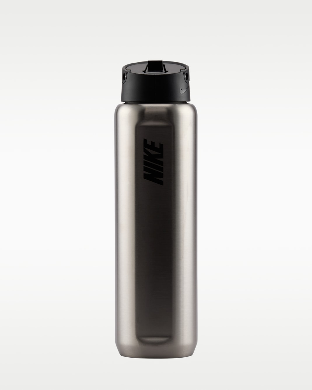 Nike Recharge Stainless Steel Straw Bottle (24 oz) - Brushed Silver