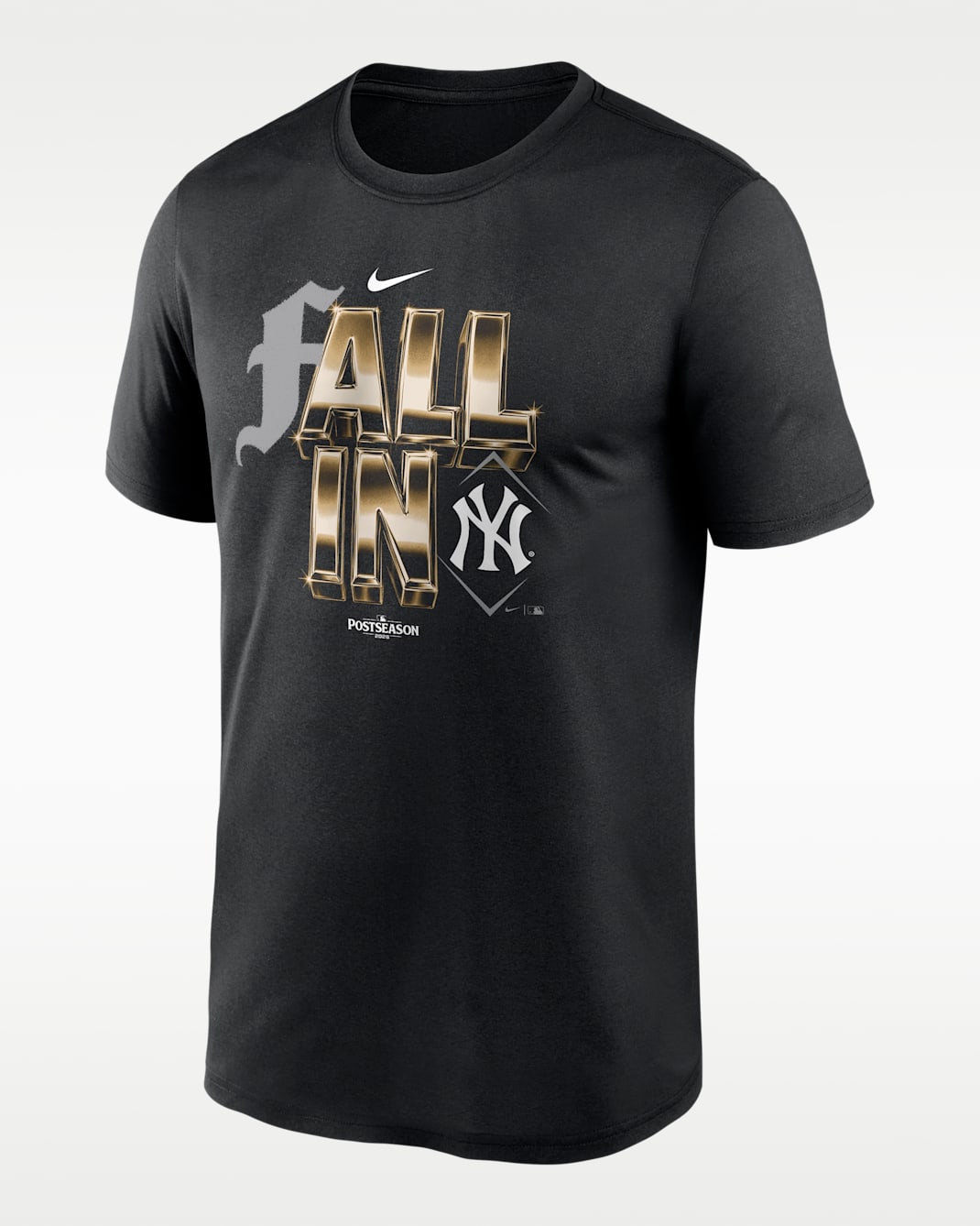 New York Yankees 2026 Postseason Fall In Legend Men's Nike Dri-FIT MLB T-Shirt - Black