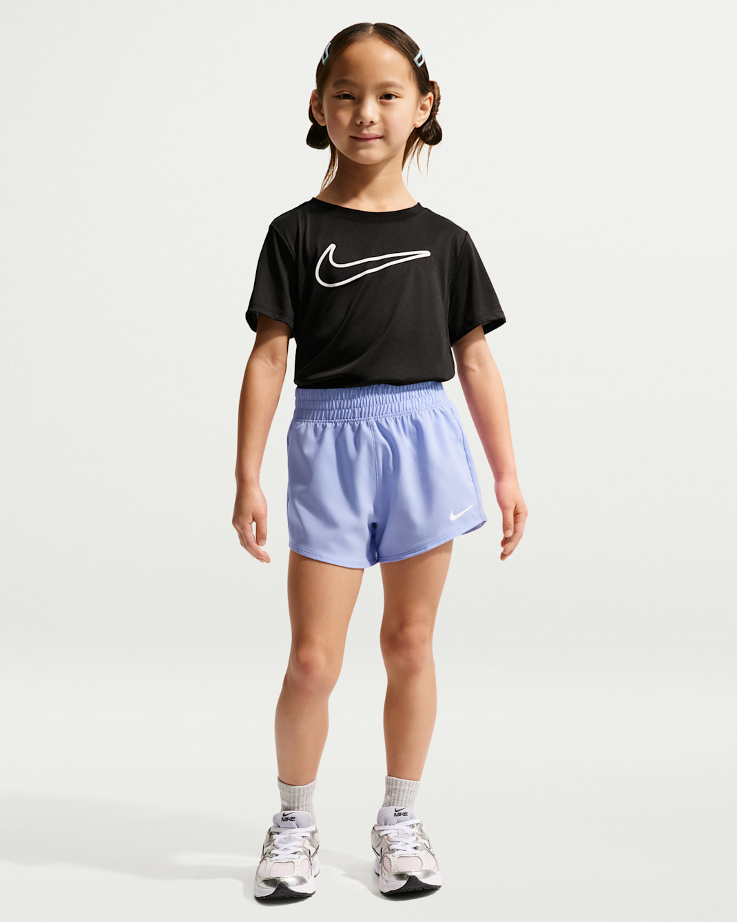 나이키 리틀키즈 드라이 핏 원 우븐 쇼츠 - 라이트 시슬