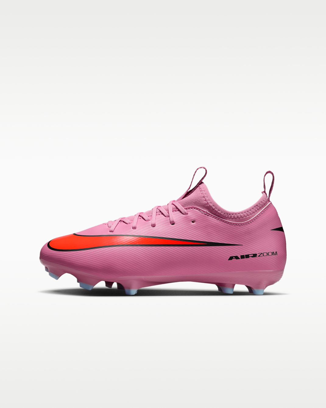 Nike Jr. Mercurial Vapor 16 Academy low-top voetbalschoenen voor kleuters/kids (meerdere ondergronden) - Magic Flamingo/Total Crimson/Zwart
