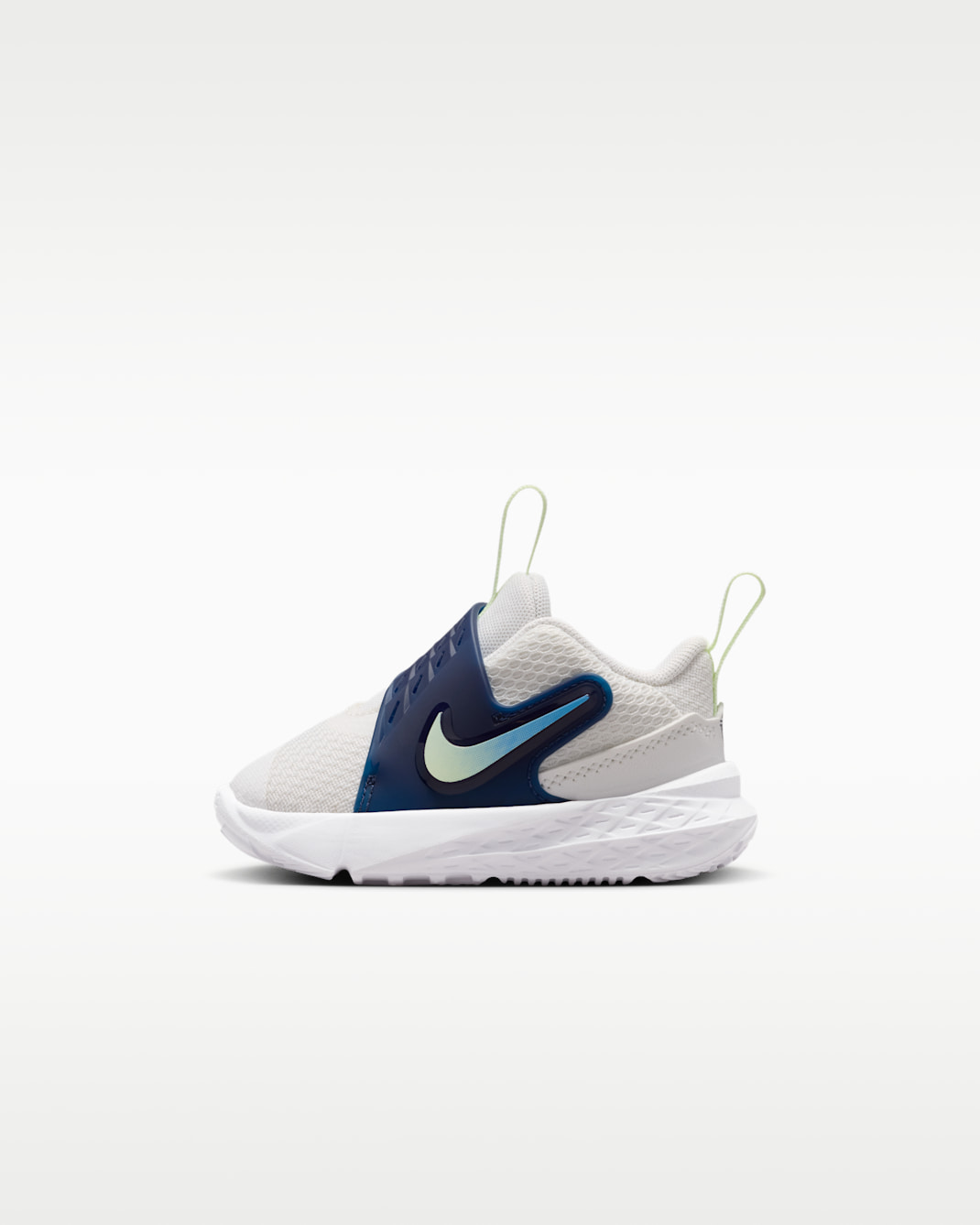 Nike Team Hustle D 12 Baby/Toddler Shoes - Summit White/Midnight Navy/University Blue/Volt Tint