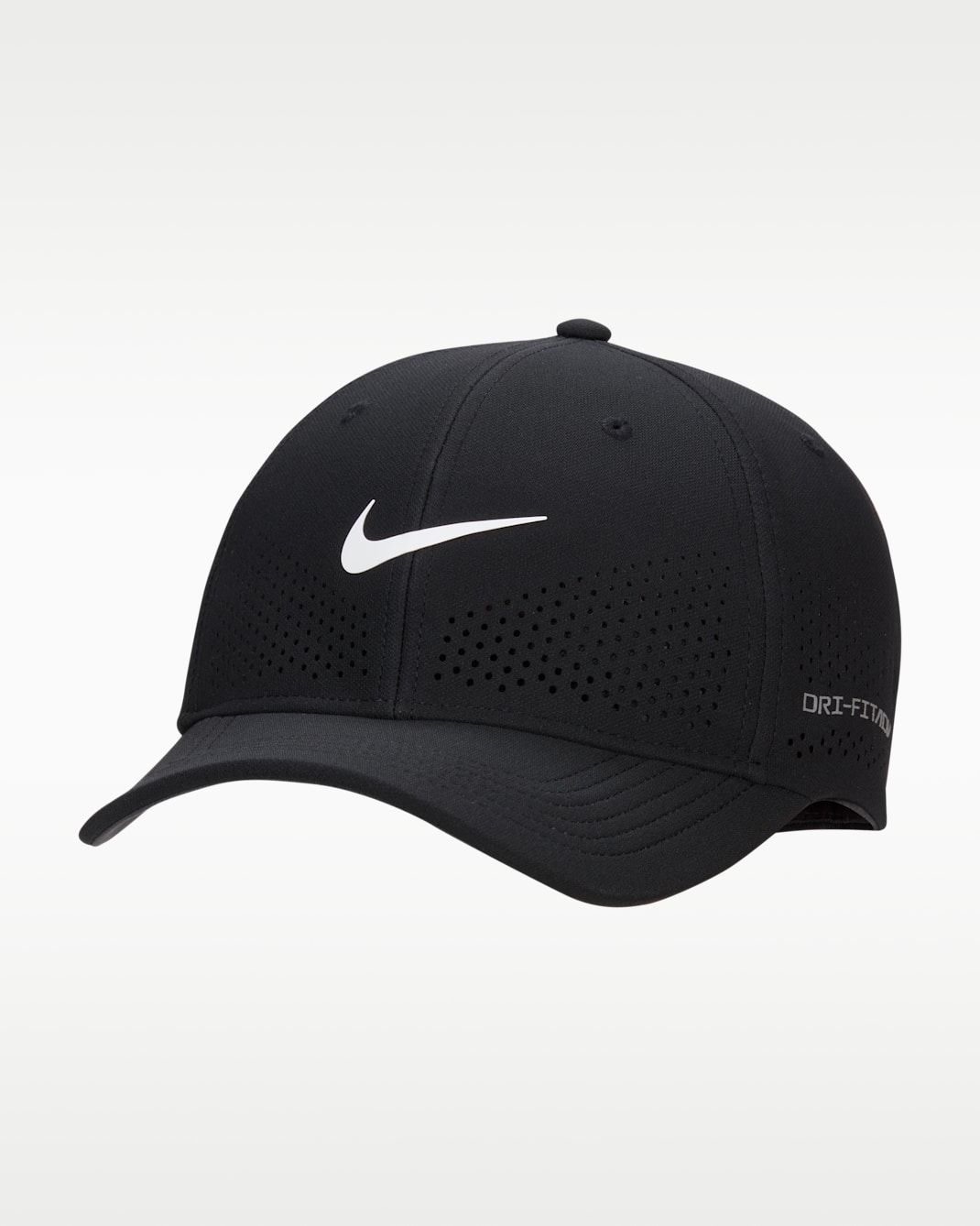 Nike Dri-FIT ADV Rise Structured SwooshFlex Cap - Black/Anthracite/White