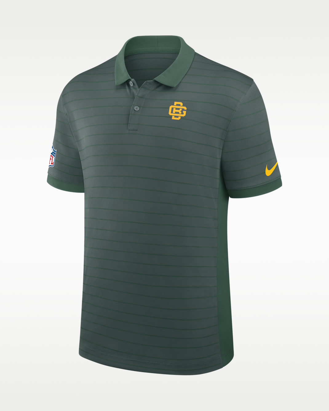Green Bay Packers Rivalries Collection Sideline Victory Striped Men's Nike Dri-FIT NFL Polo - Green