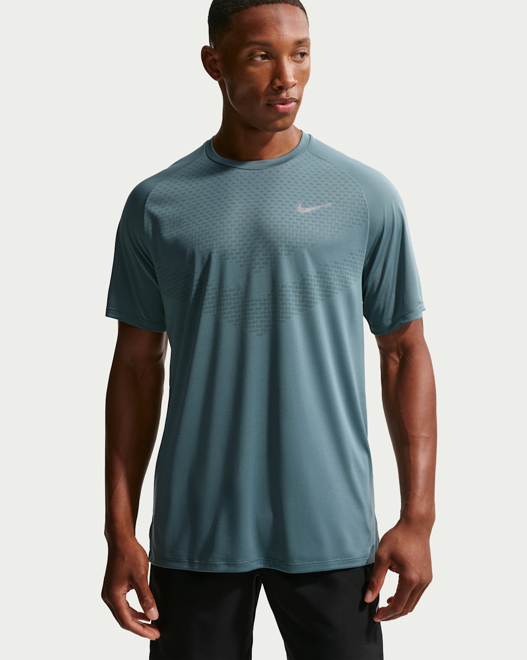 Maglia da running a manica corta Dri-FIT ADV Nike Stride – Uomo - Mineral Slate